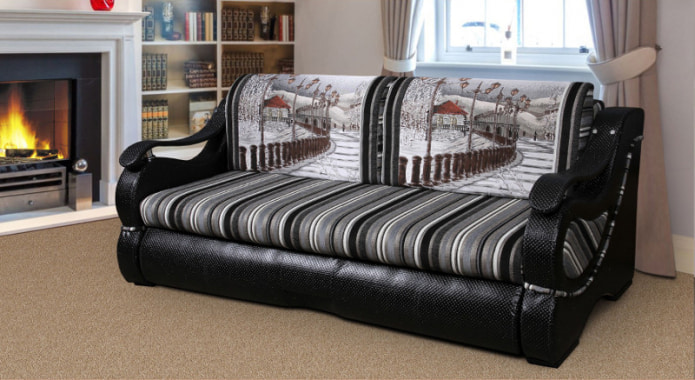 canapea cu imprimeu foto natură