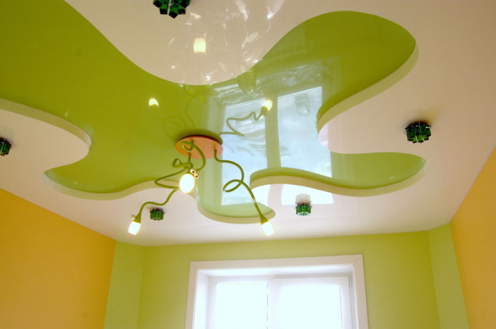 curly ceiling structure of any shape