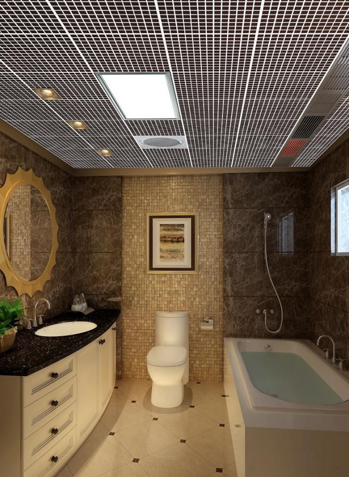 grilyato plafond in de badkamer