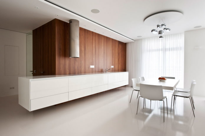conception de plafond dans le style du minimalisme