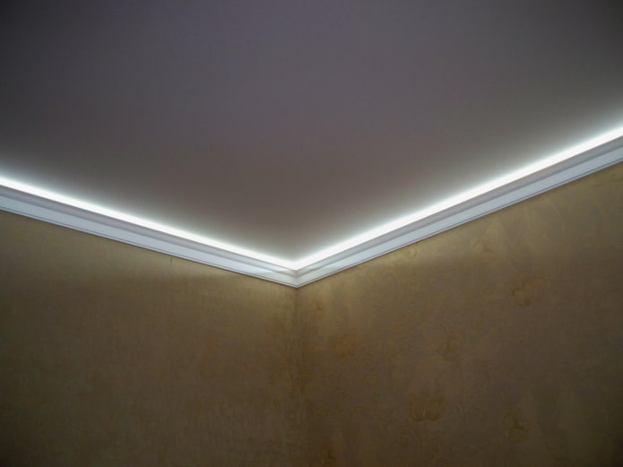 filetti a soffitto con illuminazione