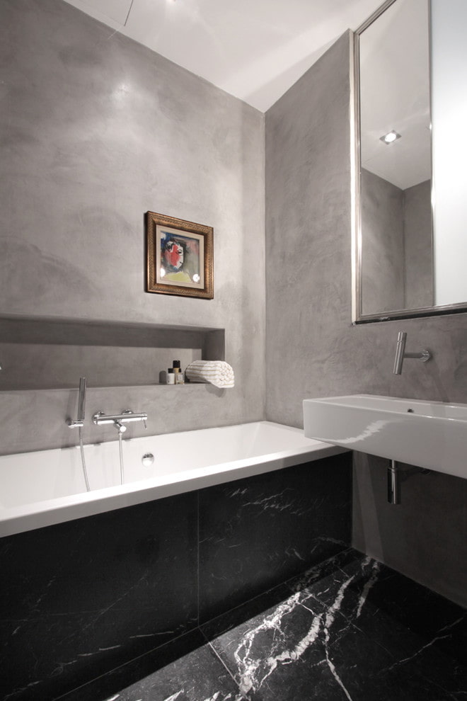 Thạch cao Venice trong nội thất phòng tắm