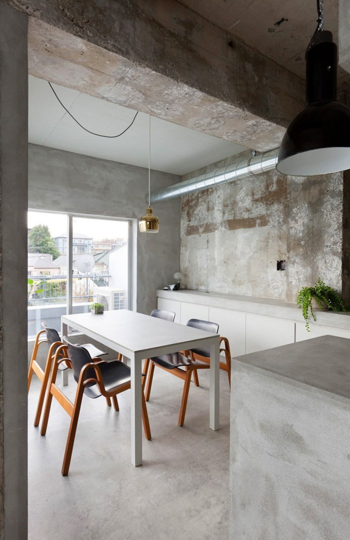 бетонно покритие в кухнята