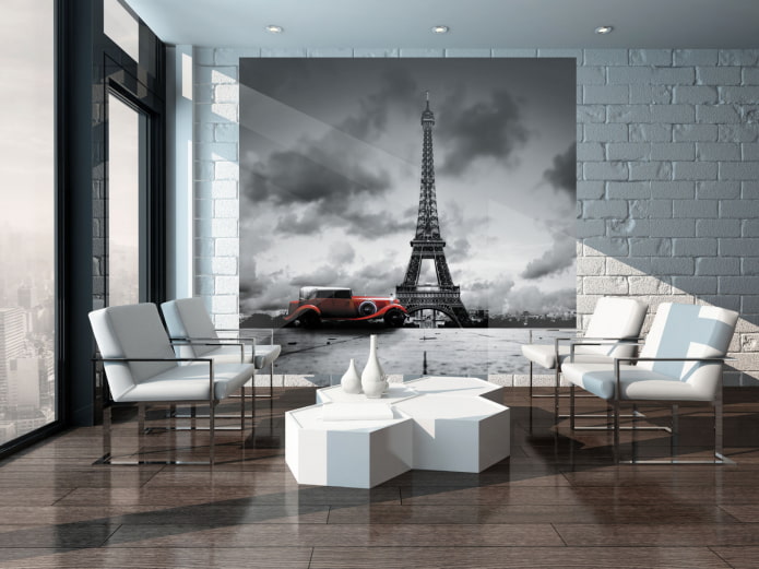 картина, изобразяваща Париж в интериора