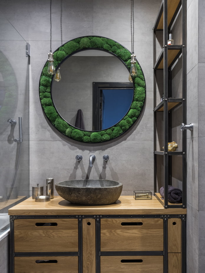 specchio decorativo prodotto in eco-stile