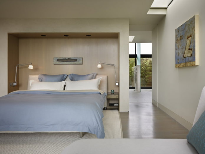 nínxol amb llit en un interior modern