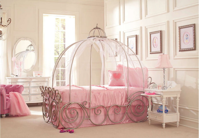 Prepravná posteľ pre dievča