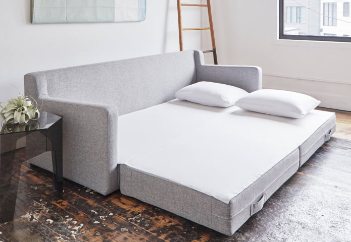 giường sofa hình chữ nhật trong nội thất