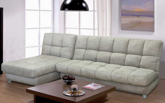 πτυσσόμενος καναπές με ξαπλώστρες στο εσωτερικό