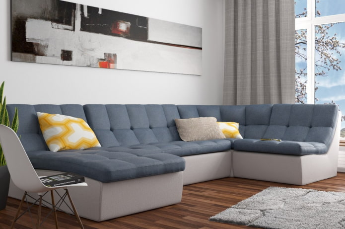 kokoontaitettava sohva moderniin tyyliin