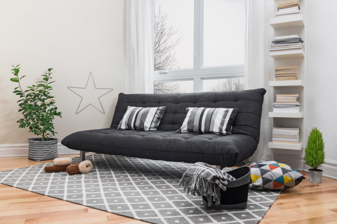 sofa boleh tukar dalam gaya Skandinavia