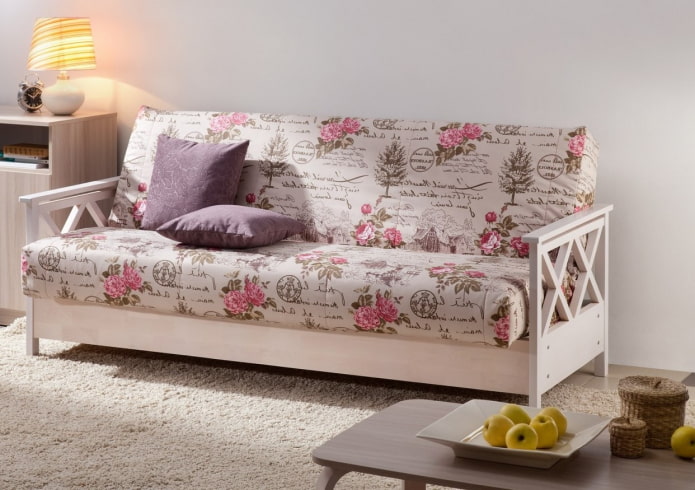 kokoontaitettava sohva provence-tyyliin