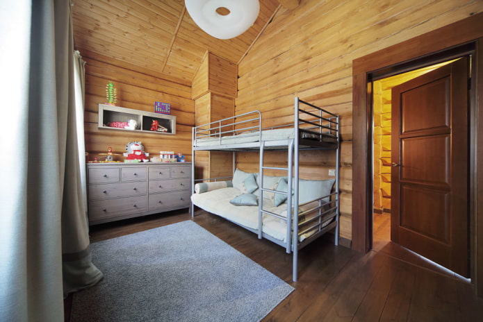 model de llitera en una habitació per a dos nens