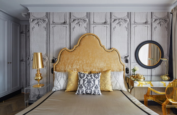 łóżko w stylu neoklasycznym