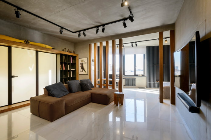 moderní styl v obývacím pokoji