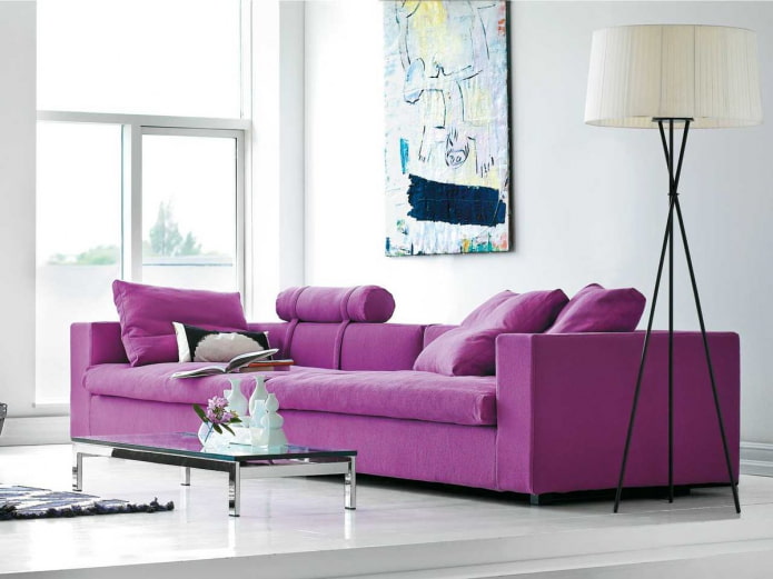 sofa ungu