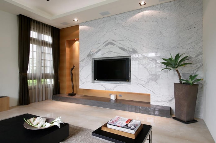 dekoratīvā akmens marmora apdare