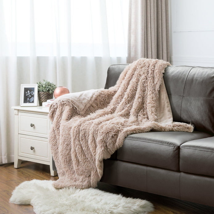 khăn trải giường cho ghế sofa trong nội thất