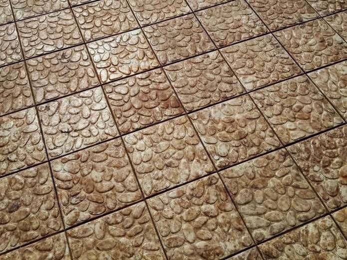 rajola de paviment de textura de còdols