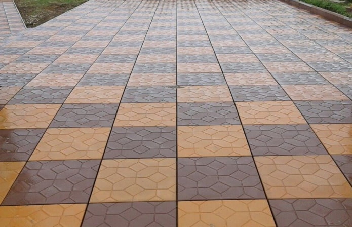 тротоарна плочка с текстура на килим