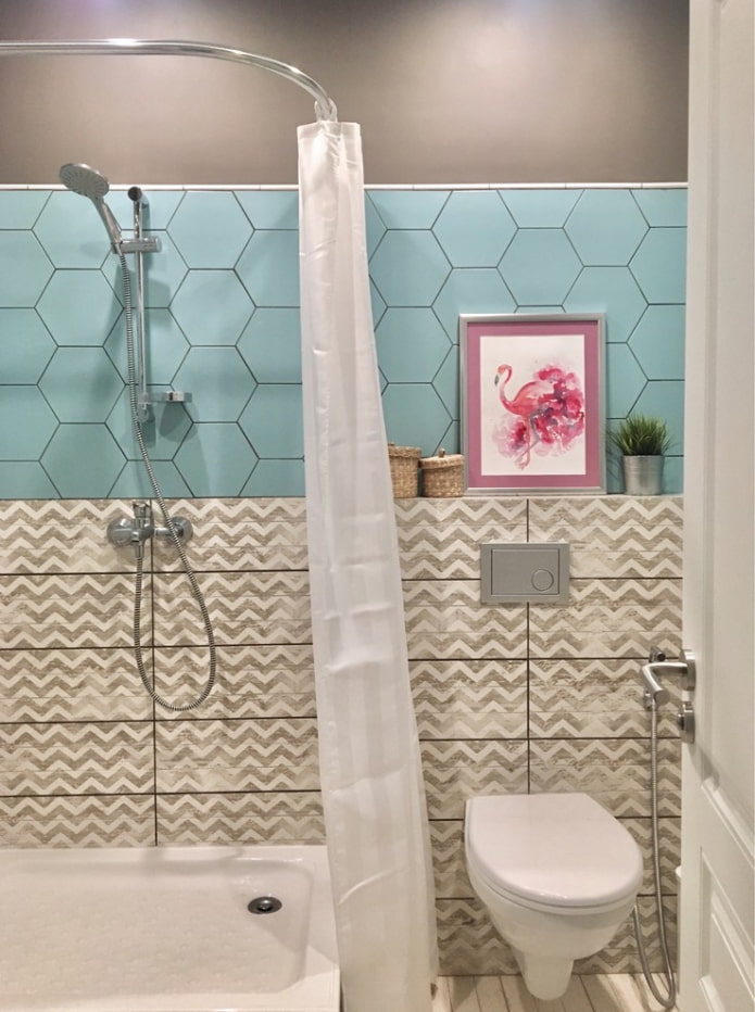 vannas istabas dizains studijas tipa dzīvokļa interjerā
