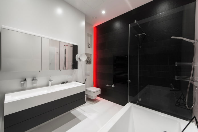 koupelna ve stylu minimalismu