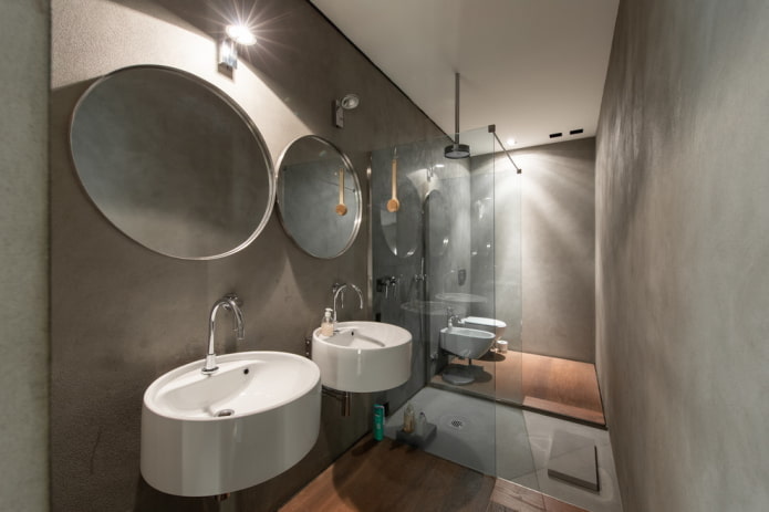 bēniņu stila dušas telpas dizains