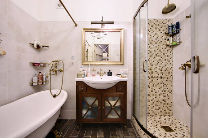 Sprchová místnost ve stylu Provence