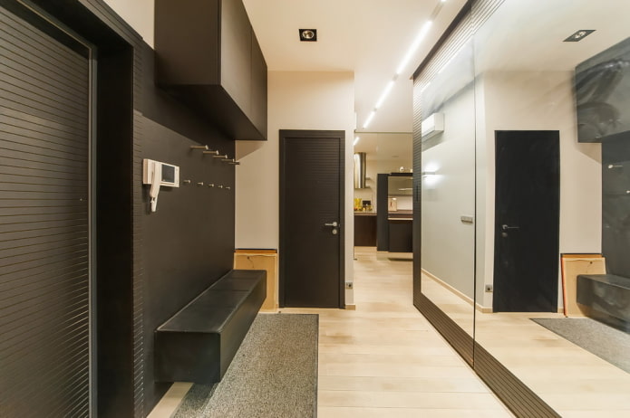 disseny de passadís a l'interior d'un apartament de 70 places