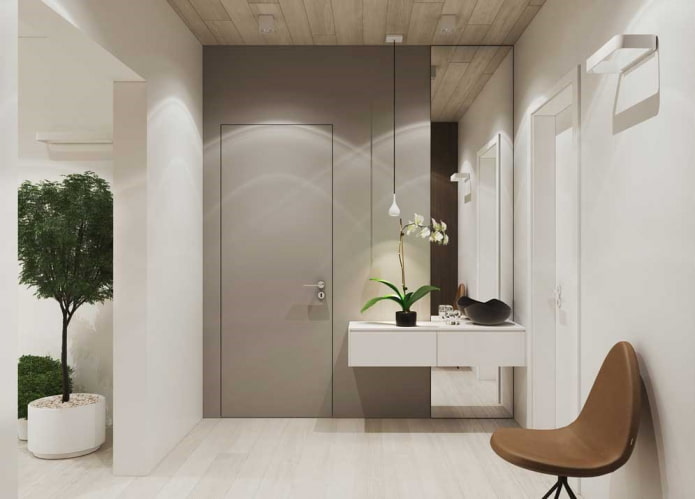 дизайн на коридора в интериора на апартамент от 70 квадрата