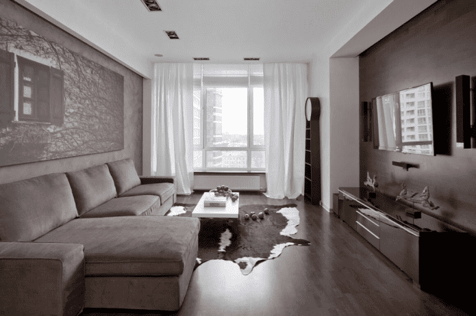 interiorul unui apartament cu trei camere de 100 de pătrate