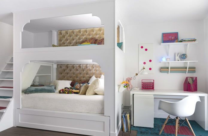 design della camera da letto per due ragazze