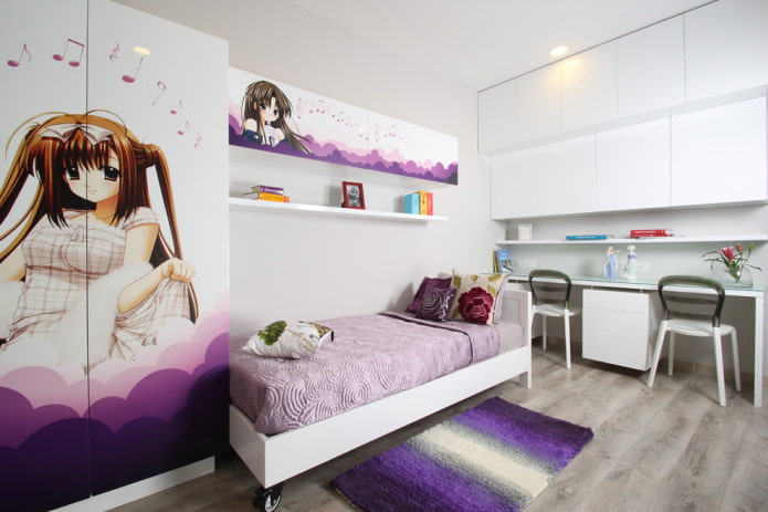 trang trí nội thất phòng ngủ cho một cô gái tuổi teen