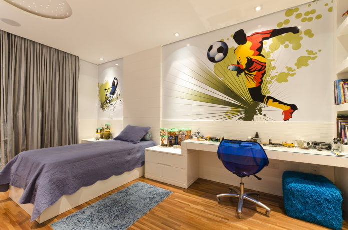 dekorere et soveværelse til en teenagedreng