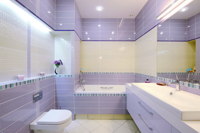 лилаво покритие за баня
