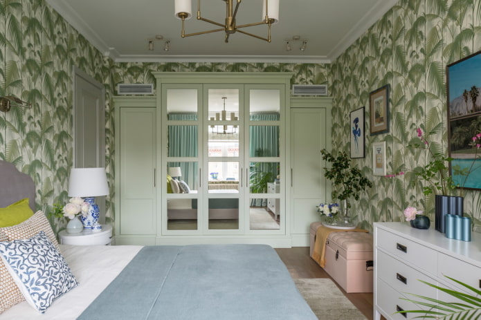 dekorowanie sypialni w odcieniach zieleni