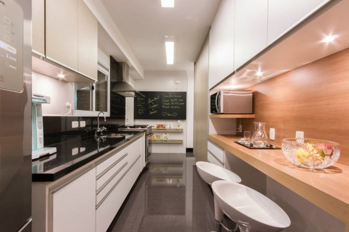 susunan ruang dapur yang sempit