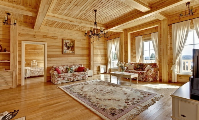 ξύλινο σπίτι σε ρωσικό στιλ