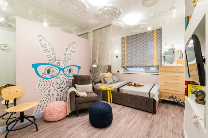 İskandinav tarzında bir çocuk odası dekorasyonu