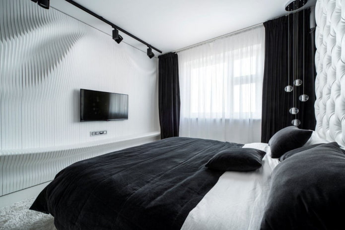 decorazione della camera da letto ad alta tecnologia