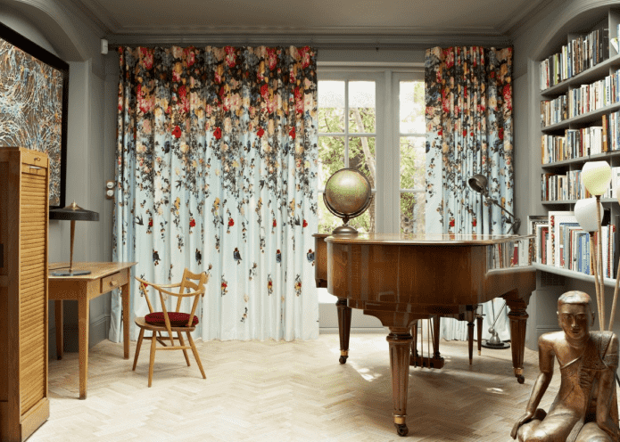textil v interiéri v eklektickom štýle
