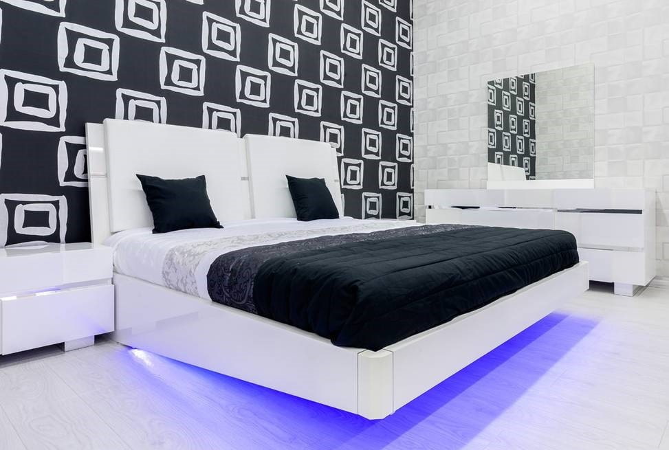 Zwart-wit slaapkamer