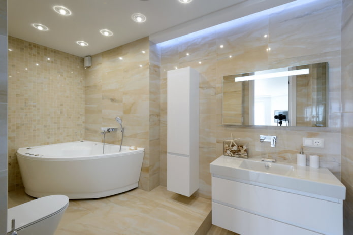 modernus vonios kambarys
