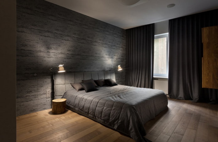 interior dormitor într-un stil minimalist