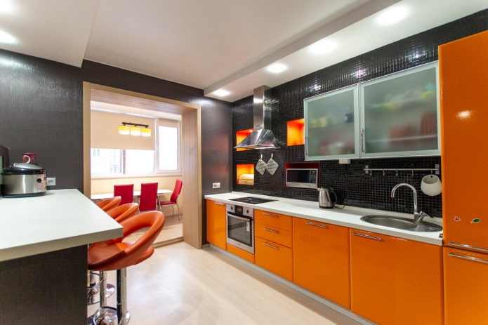 keukendecoratie in oranje tinten