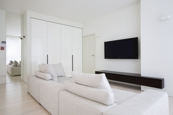 de woonkamer in een minimalistische stijl inrichten