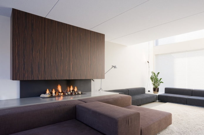 minimalist tarzda oturma odası iç tasarımı