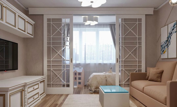 interiérový dizajn kombinovanej detskej a obývacej izby