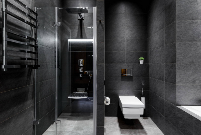 badeværelse interiør i stil med minimalisme