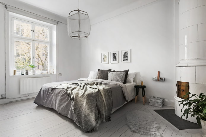 skema warna bilik tidur dalam gaya nordik